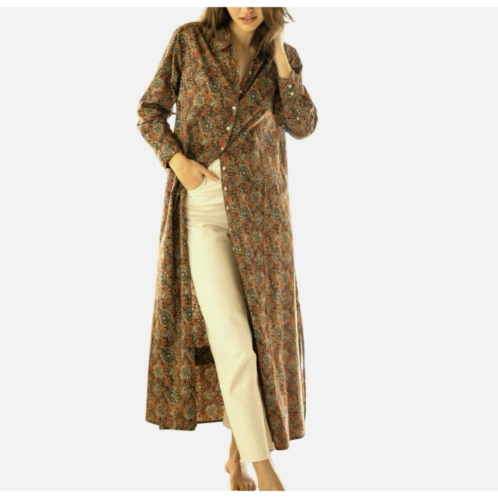 NATURAL LIFE Paisley Maxi Dress - Brown and Cream